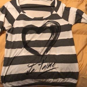 Mary Jane striped blouse Je Taime